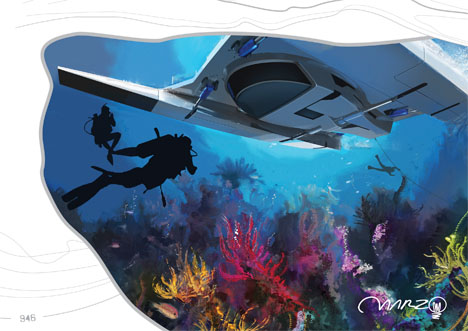 Катамаран будущего Submerge 150&rdquo;